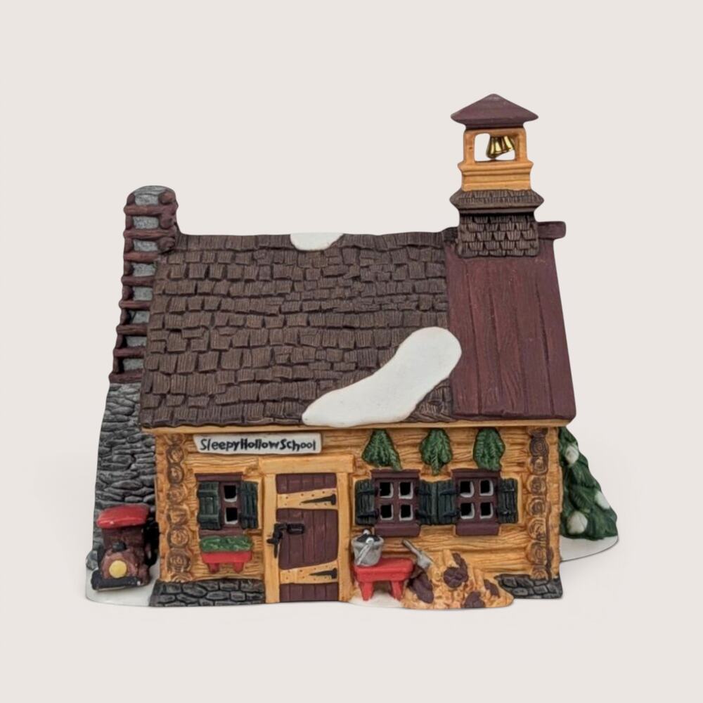 1990 Dept 56 Sleepy Hollow School New England Village Building
